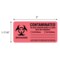 Nevs Label, Biohazard Contaminated Blood Label 1-1/2" x 3" LW-0021 - alternate 2
